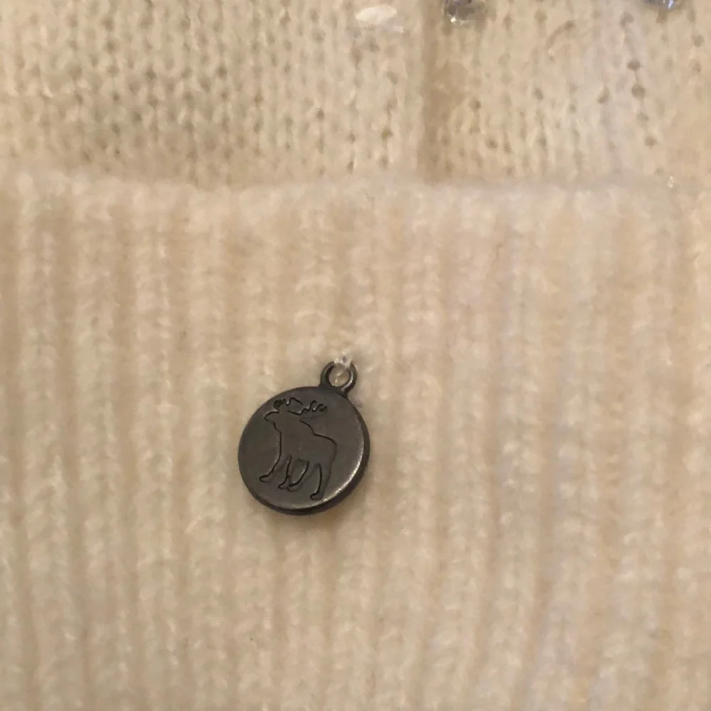 Abercrombie Kids Cream Beanie Hat Jewels One Size